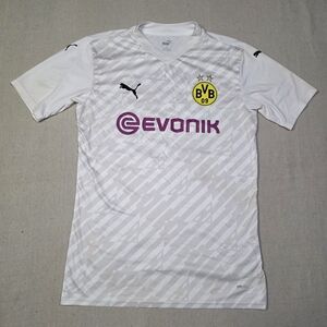 Puma Borussia Dortmund Soccer / Futbol 20/21 Third Jersey Off White Mens Size M